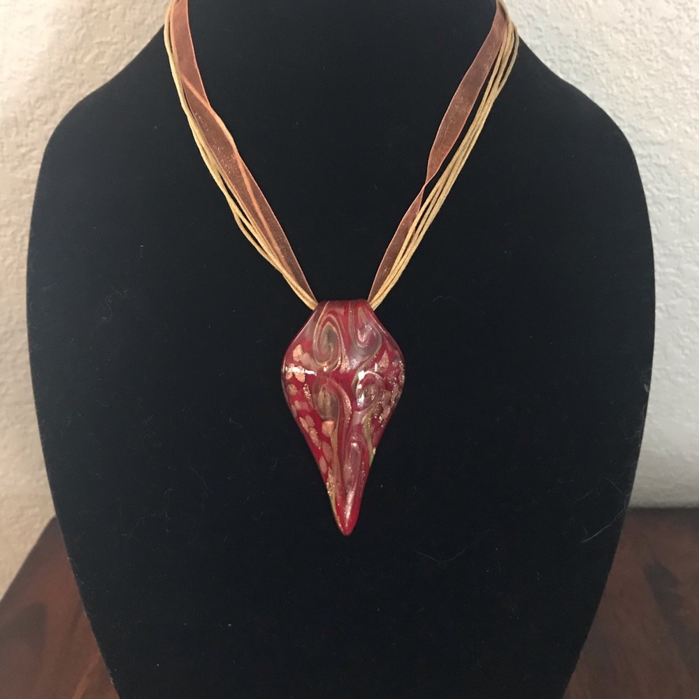 Statement Necklace With Large Pendant